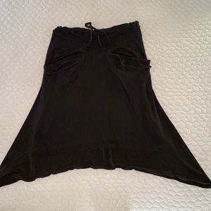 Max Studio black, lined, exaggerated A line/A symmetrical skirt. Size S